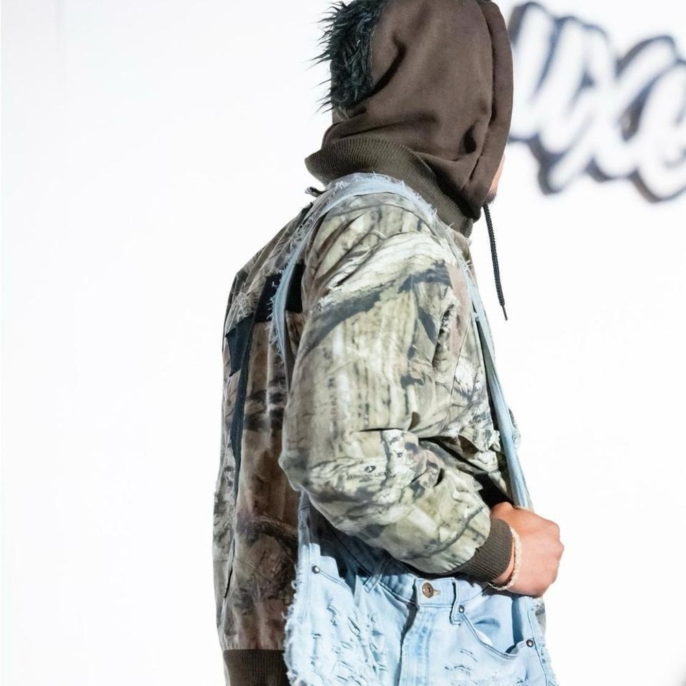 Handmade camo Mohawk jacket